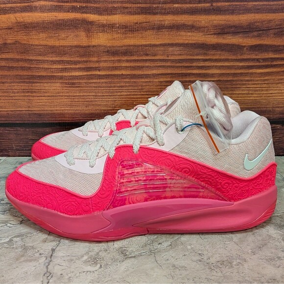 Nike KD 16 NRG Aunt Pearl Men\'s 12.5 Pink Foam White Basketball Shoes FN4929-600 main image 9
